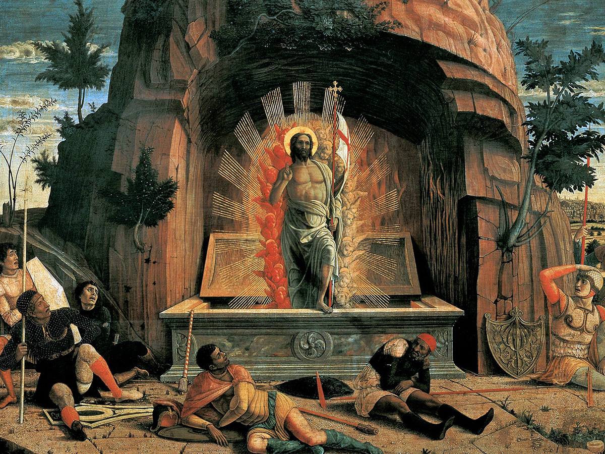 Andrea Mantegna, Zmartwychwstanie (1457-1459) – strona